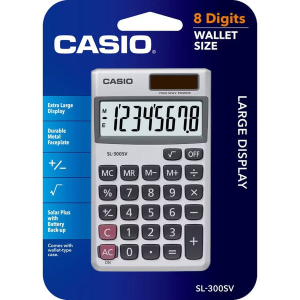Casio SL-300 SV Basic Pocket Calculator