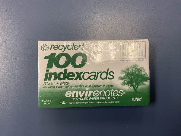 Environotes 100 recycled index cards