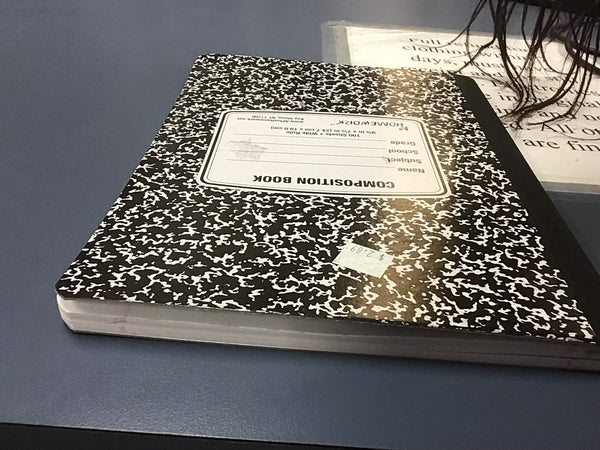 Marble cover notebook college ruled