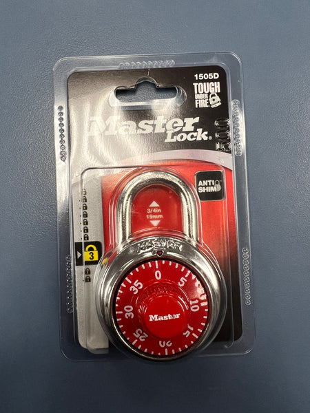 Master lock combination dial padlock