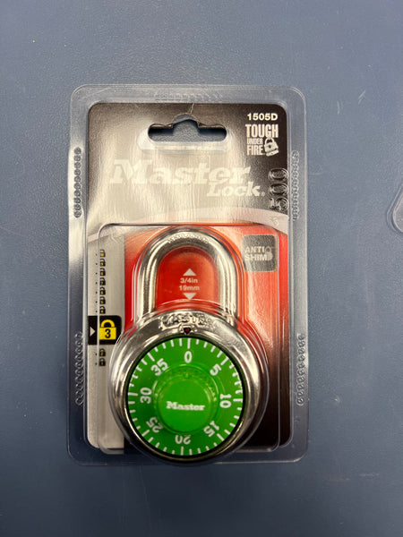 Master lock combination dial padlock