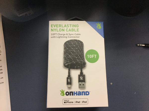Onhand iPhone 10ft charger