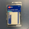 Name badge labels