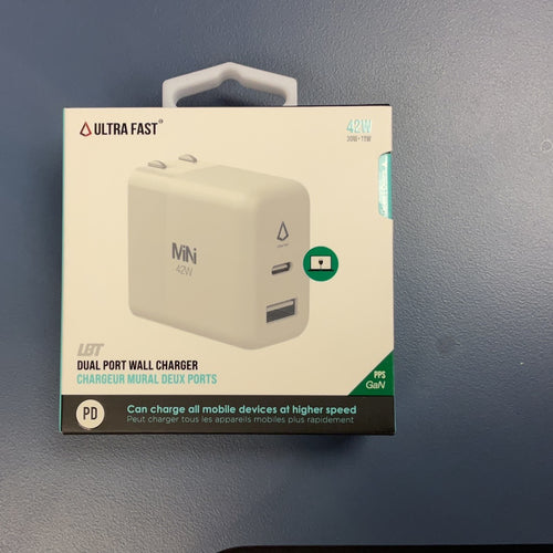 Ultra fast dual port wall charger