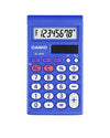 Casio 8 Digits Handheld Calculator Solar Plus With Battery Backup New Blue D7