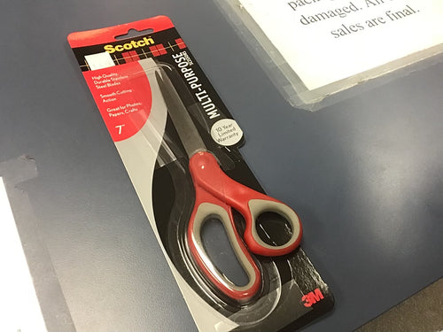 Scotch Multipurpose Scissors Red/Gray 7in