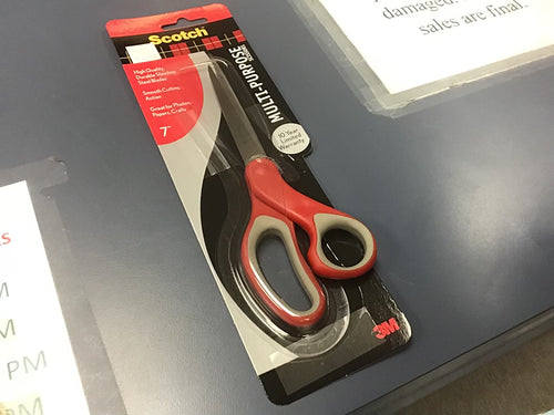 Scotch Multipurpose Scissors Red/Gray 7in