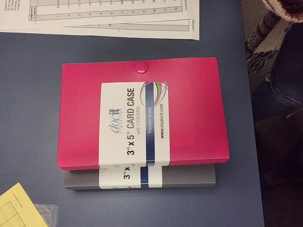 Index card case