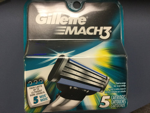 Gillette Mach3 Men's Razor Cartridges (5 count)