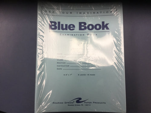 Blue Exam Booklet