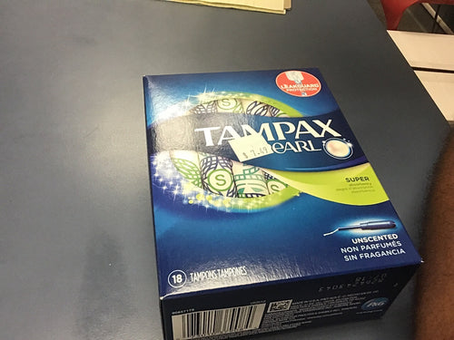 Tampax pearl super unscented