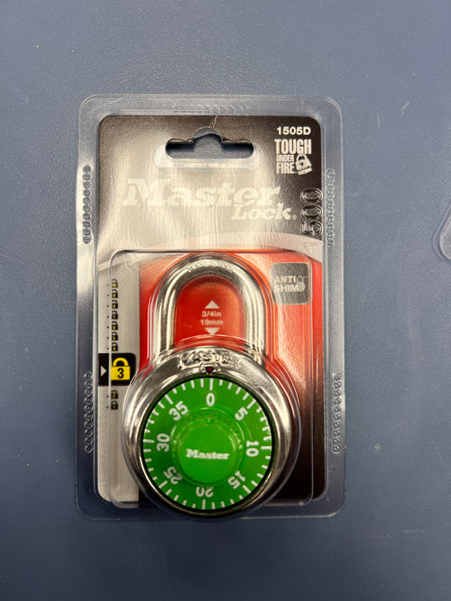 Master lock combination dial padlock